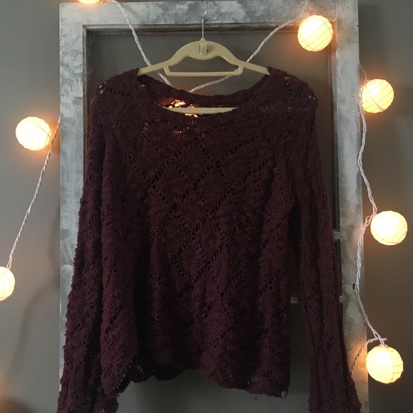 Burgundy Sweater // PacSun - Picture 1 of 2